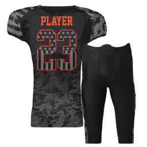 Team Logo Print Club Uniform Custom Initials Sublimation Printed American Football Jersey Pants Short Plus Size Bulk Discount - Product Image 2