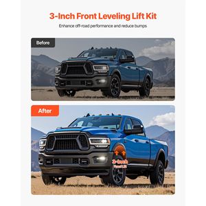 Kit di Sollevamento Anteriore da 3 Pollici per Silverado 1500 2WD/4WD 2007-2024 e per Sierra 1500 2WD/4WD (Nuovo Stile Carrozzeria) - Telaio Livellato - Product Image 2
