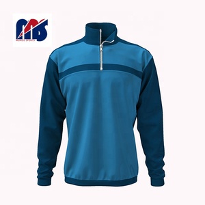 เสื้อวอร์มแบบมีซิปครึ่งตัวของผู้ชายเสื้อฮู้ดแขนยาว1/4สี่ส่วนมีซิปรูด - Product Image 3
