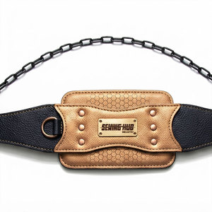 Ceinture de musculation en cuir robuste personnalisée pour connexion sécurisée des poids, idéale pour le développement de la force et la musculation – Prix bas - Product Image 6