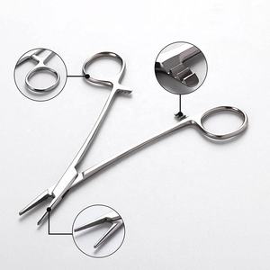 Portaagujas Wertheim TC Portaagujas curvo Fórceps Uso hospitalario Instrumentos quirúrgicos de acero inoxidable - Product Image 1