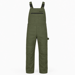 Overoles de Trabajo Resistentes para Hombre, de Algodón Twill, con Múltiples Bolsillos para Herramientas, Rodillas Reforzadas, Ropa de Trabajo - Product Image 1