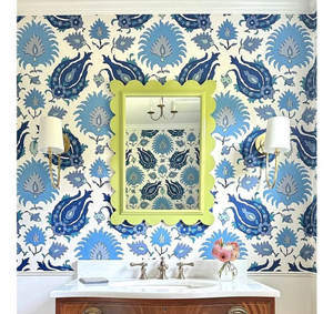 กระจกเงาทรงสี่เหลี่ยมผืนผ้าเคลือบเงา งานแฮนด์เมด สำหรับตกแต่งผนังภายในบ้านสไตล์โมเดิร์น ห้องนอน ห้องนั่งเล่น - Product Image 4