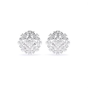 Elegant 1.57 Ct Lab Grown Diamond Classic Earrings In 9K Yellow White And Rose Gold - Product Image 2