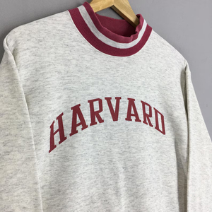 Nueva sudadera con cuello alto, estampado gráfico personalizado, letras impresas, cuello acanalado a rayas, sudaderas tipo pullover, ropa estilo Ivy League para universidades y campus. - Product Image 5