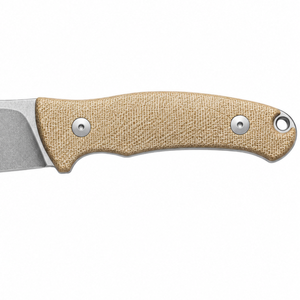 Cuchillos de Hoja Fija para Caza al Aire Libre con Mango Ergonómico Texturizado Color Bronceado y Hoja de Punta Ancha para Camping, Senderismo y Bushcraft - Product Image 2