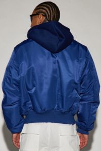 Chaqueta Bomber de Invierno para Hombre, Gruesa, con Logotipo Personalizado, Estilo Piloto Retro MA-1, con Cierre - Product Image 6