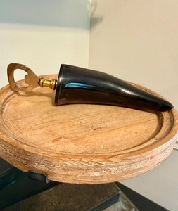 Vintage Eco-Friendly Rustic Buffalo Horn Handle <b>Bottle</b> Opener Unique Handcrafted Kitchen Tool Corkscrews Openers Housewarming - Product Image 1