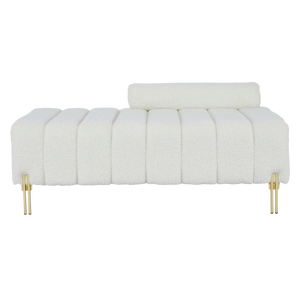 YR2134-BG Divani in Velluto Teddy Beige per Soggiorno - Product Image 2