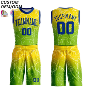Maillot de basket-ball personnalisé pour équipe, respirant, 100 % polyester, imprimé, support OEM ODM pour la vente en gros - Product Image 2