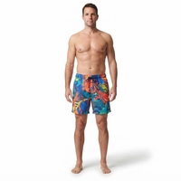 Shorts de plage pour hommes à séchage rapide, imprimés par sublimation, extensibles dans 4 directions, résistants au chlore et aux UV, personnalisables avec logo OEM