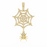 Pendentif Hip-Hop Personnalisé en Or Massif 14K avec Motif Animal, Design Unique, Diamant Moissanite VVS, Breloque de Haute Qualité, Bijou Unisexe, Cadeau
