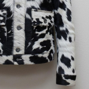 Custom Plain Dyed Cowhide Leather <b>Jackets</b> Different Style Fashionable <b>Men</b> Hair On Leather <b>Jackets</b> Cowhide Leather <b>Jackets</b> - Product Image 5