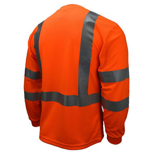 Camisa de Trabajo Reflectante de Alta Visibilidad con Cinta Reflectante, Ropa de Seguridad Industrial para Trabajadores - Product Image 5