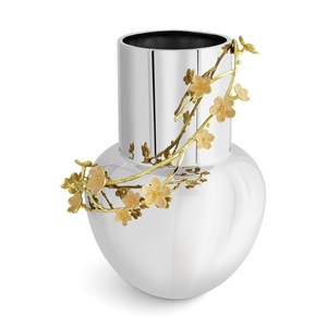 Vase de luxe indien en métal Saleem International 2026, vase ginkgo artisanal, vase ginkgo de qualité supérieure - Product Image 2