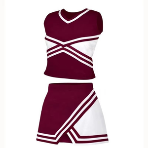 Tenues de cheerleading personnalisées pour femmes 2026 – Ensemble de haute qualité avec imprimés et strass, élastiques, vente en gros - Product Image 5