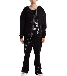 Survêtements à capuche pour hommes conçus sur mesure par le fabricant, 100% coton respirant, ensembles d'hiver fabriqués au Pakistan - Product Image 2