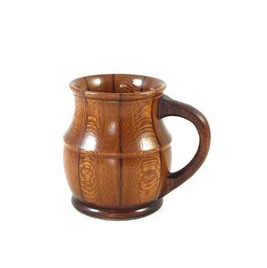 Rustic Wooden Mug Handmade Natural Solid Wood Coffee Cup Eco Friendly Drinkware for Tea Coffee Milk Use - Product Image 2