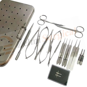 Juego de Instrumentos de Microcirugía de Mano, 17 Piezas, Acero Inoxidable Alemán, Kit de Instrumentos Quirúrgicos para Microcirugía de Mano - Product Image 1