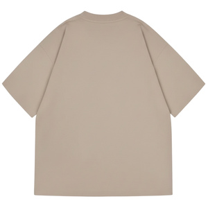 T-shirt en coton surdimensionné pour homme, logo discret sur la poitrine, streetwear, manches courtes, décontracté, mode, fabrication OEM - Product Image 2