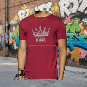 เสื้อยืดโพลีเอสเตอร์พิมพ์ลายตามสั่งสำหรับผู้ชาย พิมพ์ซับลิเมชั่น พิมพ์ซิลค์สกรีน เสื้อยืดเรียบไซส์ใหญ่ ผู้ผลิตเสื้อยืดผู้ชายแบบ OEM ODM ขายส่ง - Product Image 1