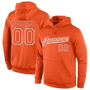 Sudadera con Capucha Deportiva Naranja y Gris, Diseño Nuevo, Personalizada y Cosida, Venta al Por Mayor Directa de Fábrica - Product Image 1