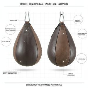 Sac de vitesse en cuir pour le sport toutes saisons, soulagement du stress, entraînement de boxe, MMA, fitness, entraînement des réflexes et des coups de poing, ballon de vitesse durable - Product Image 2