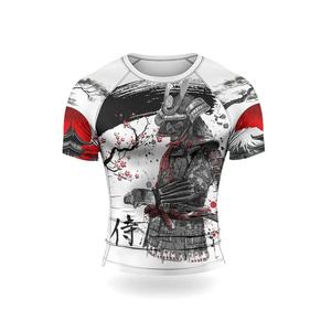 MMA Club Training Rashguard Long Sleeve Breathable Stretch Polyester/Nylon Unisex Custom Logo <b>Grappling</b> Martial Arts Top - Product Image 2