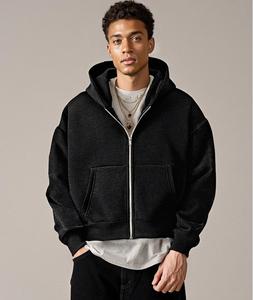 2025 Autumn Casual Style Loose Trendy Bestseller Menswear Zipper Hoodie Hooded Sweatshirt - Product Image 1