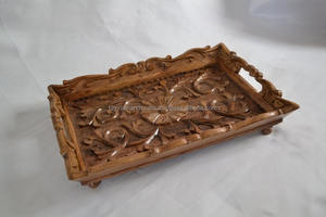 ถาดไม้ทำด้วยมือแบบกระซิบจากธรรมชาติถาดไม้ทาสีด้วยมือทำจากหัตถกรรม tayyab - Product Image 2