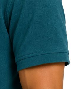 Polo Azul Turquesa para Hombre, Manga Corta, Tela Piqué de Algodón, Diseño Liso Informal, Cuello Camisero, Personalizable, Camiseta Polo de Golf para Verano - Product Image 5