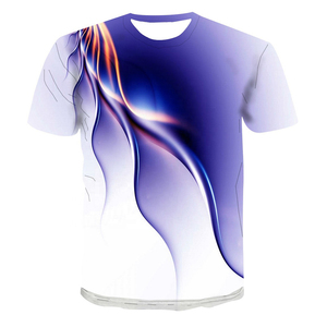 เสื้อยืดผู้ชายคอกลมสีพื้นดีไซน์โดดเด่น พิมพ์ลาย 3 มิติ ผ้าแคนวาสคุณภาพสูง ระบายอากาศได้ดี ทรงปกติ ปรับแต่งได้ - Product Image 1