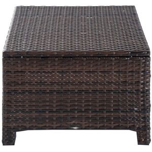 Tavolino da Caffè in Rattan Naturale per Arredamento Patio - Product Image 6