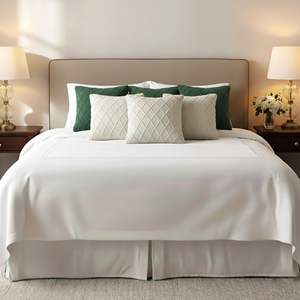 Juego de 6 Fundas de Almohada de Punto Diamantado SOGA de 45 cm en Verde Bosque y Crema, Elegante Colección de Cojines y Almohadas - Product Image 4