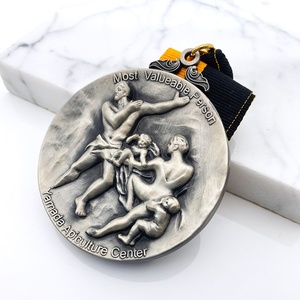 Medallas de Premio Personalizadas de Aleación de Zinc Doradas con Serigrafía UV e Impresión Offset, Forma Personalizada, Colores Pantone, para Recuerdo - Product Image 3