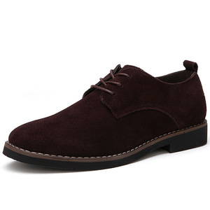 Chaussures habillées en cuir véritable grande taille pour hommes, style britannique, en daim, pour hommes d'âge moyen et âgés - Product Image 4