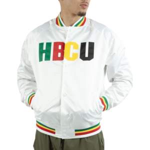 Veste en satin personnalisée avec logo OEM, vêtement décontracté en polyester satiné, style hip-hop, veste universitaire en tissu satiné effet soie - Product Image 3