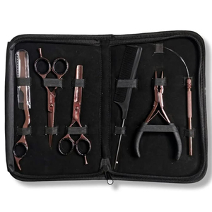 Los kits de herramientas para extensiones de cabello más demandados, de acero inoxidable, color negro, con revestimiento de papel, a precios bajos y asequibles. - Product Image 4