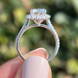 <b>Iced</b> Jewelz High Quality Lab-Grown Oval Cut Diamond Luxury Engagement Anniversary <b>Ring</b> 14K Yellow Gold IGI Certified Eternity - Product Image 6