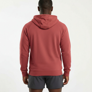 Men Cotton Zip Up Hoodie Soft Fleece Sweatshirt Drawstring Winter Sportswear Casual Apparel - Product Image 3