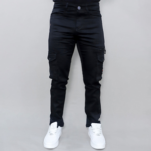 Nouveau design de jeans pour hommes, coupe skinny et jeans stretch taille moyenne pour hommes, bleu clair - Product Image 1