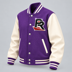 Chaqueta Universitaria para Mujer con Logotipo de Diamantes de Imitación, Chaqueta Bomber Personalizada con Letras, Chaqueta de Animadoras con Servicio OEM ODM - Product Image 3