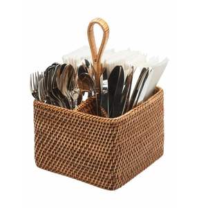 Porte-couverts en bois contemporain pour une cuisine moderne, offrant un rangement pratique et un style élégant - Product Image 4