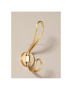 Victorian style brass <b>wall</b> hooks offering elegance and function for timeless <b>wall</b>-<b>mounted</b> organization - Product Image 4