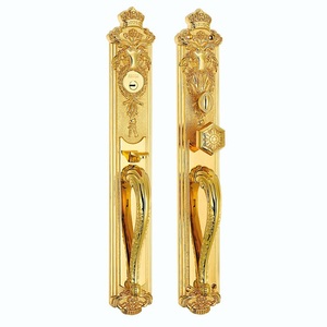 Designer Brass with pull door handle Customizable With Passage Privacy Bar door <b>knobs</b> with metal - Product Image 3