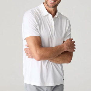 Chemises pour hommes à manches longues, coupe ajustée, col zippé, tricotées, respirantes, 180g, couleur unie, service OEM, haute qualité, style décontracté - Product Image 3