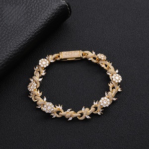 กำไลข้อมือเงินแท้ 925 ประดับเพชรเลี้ยงในห้องปฏิบัติการ ดีไซน์ลายดอกไม้ หรูหราอลังการ - Product Image 3