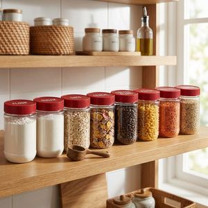 Wholesale Clear Round PET Plastic <b>Jar</b> with Screw Cap for Peanut Butter Food Storage Vietnam Factory Manufacturer OEM ODM - Product Image 2