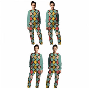 ชุดเซ็ตผู้หญิงสไตล์เสื้อพูลโอเวอร์ ผ้าฝ้าย ชุดลำลอง ชุดวอร์ม ออกแบบได้ตามต้องการ ชุด 2 ชิ้น - Product Image 6