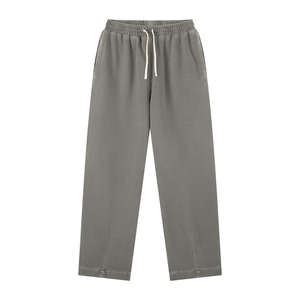 Pantalon de jogging en molleton épais pour homme, style streetwear, color block, pour la gym et le sport, avec logo brodé - Product Image 1